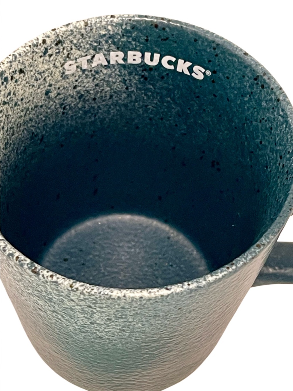 2021 Starbucks Ombré Speckled Glaze Coffee Tea Mug 14 oz Square Handle EUC